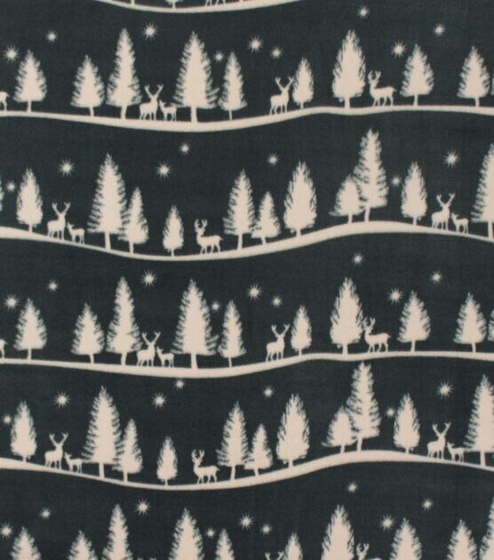 Wildlife Slopes Anti Pill Fleece Fabric, , hi-res, image 2