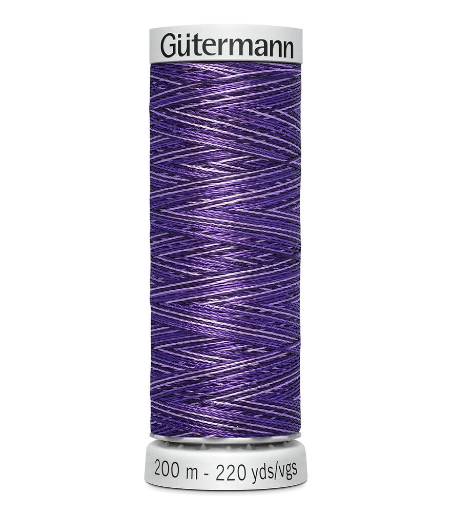 Gutermann 200M Dekor Thread, 9967 Vari Purple Passion, swatch