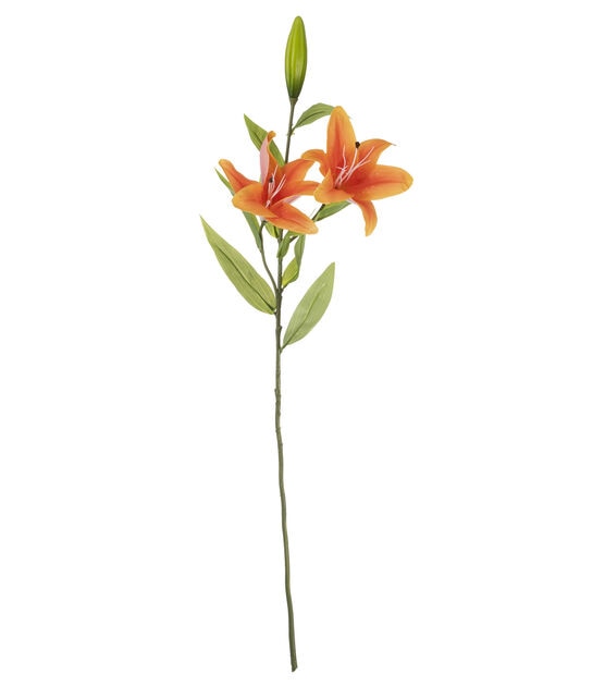 35" Orange Tiger Lily Stem by Bloom Room