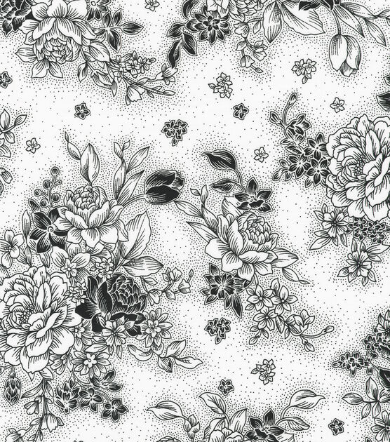 Robert Kaufman Rose Bouquet Quilt Cotton Fabric by Keepsake Calico, , hi-res, image 1