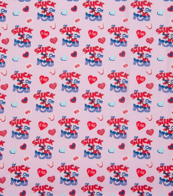 Spiderman Stuck On You Valentine's Day Cotton Fabric, , hi-res, image 2