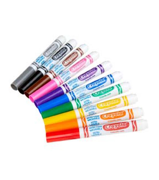 Crayola 10ct Classic Washable Broad Line Bold Markers, , hi-res, image 3