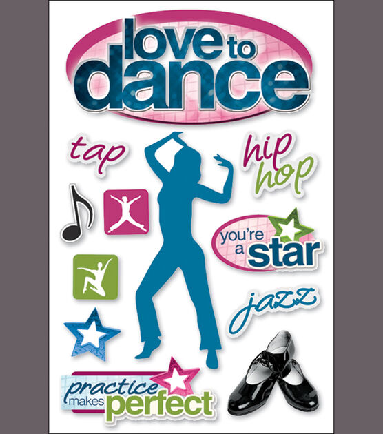 Paper House 3 D Sticker Love To Dance