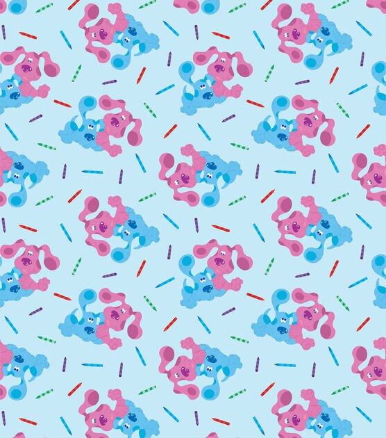Blue And Magenta Coloring Cotton Fabric, , hi-res, image 2