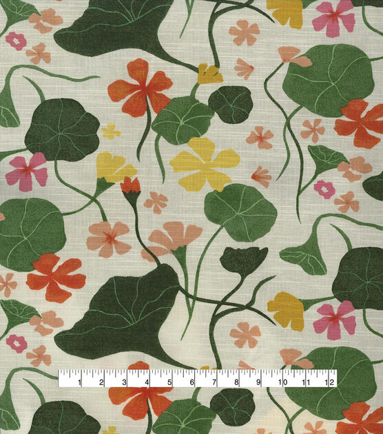 Elana Garbrielle Multi-Purpose Print Nasturtiums nectar swatch, , hi-res, image 4