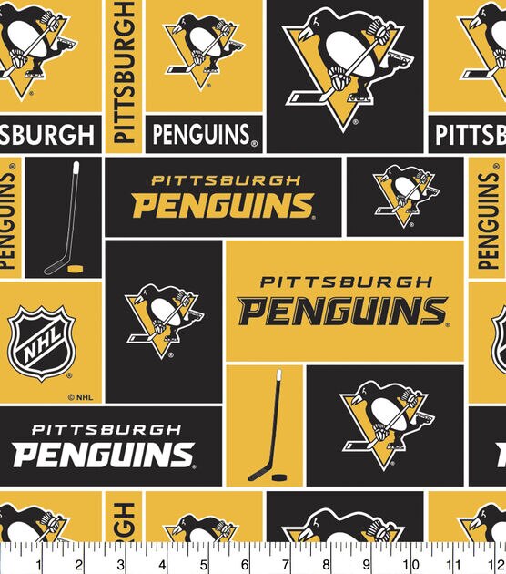 Pittsburgh Penguins Cotton Fabric Block, , hi-res, image 2
