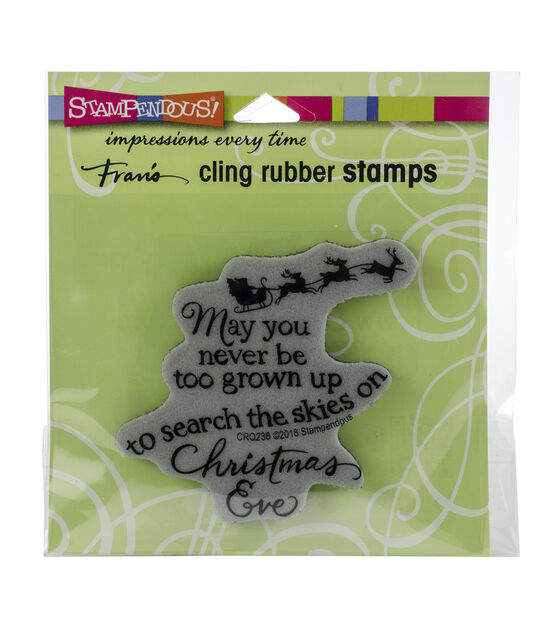 Stampendous Cling Stamp  Christmas Sky