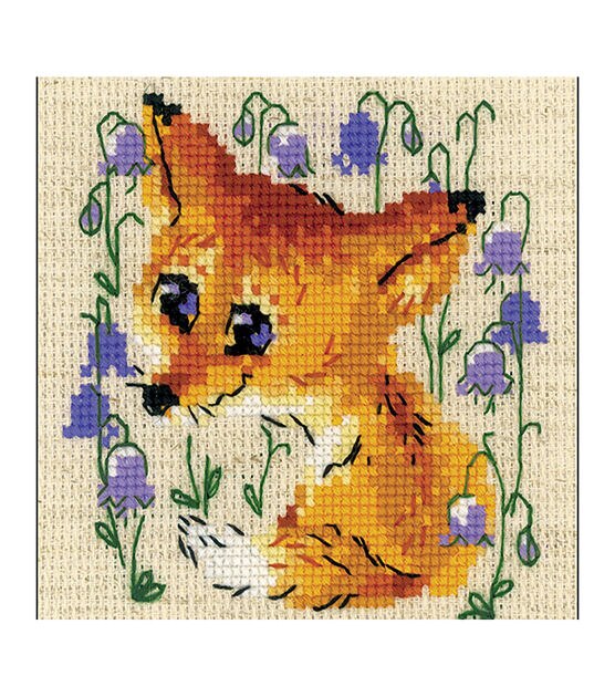 RIOLIS 5" Little Fox Counted Cross Stitch Kit