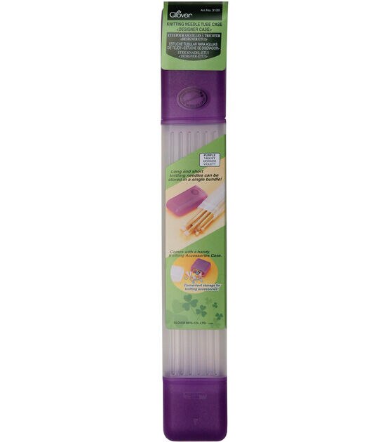 Knitting Needle Tube Case Purple