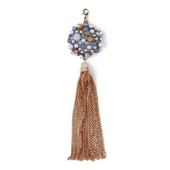 Gold Tassel With Multi Beads by hildie & jo, , hi-res, image 2