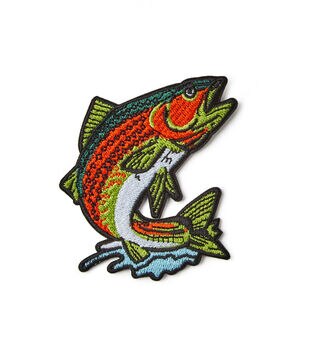 3 Gone Fishing Iron On Patch - Embroidered Patches - Crafts & Hobbies - JOANN Fabric and Craft Stores