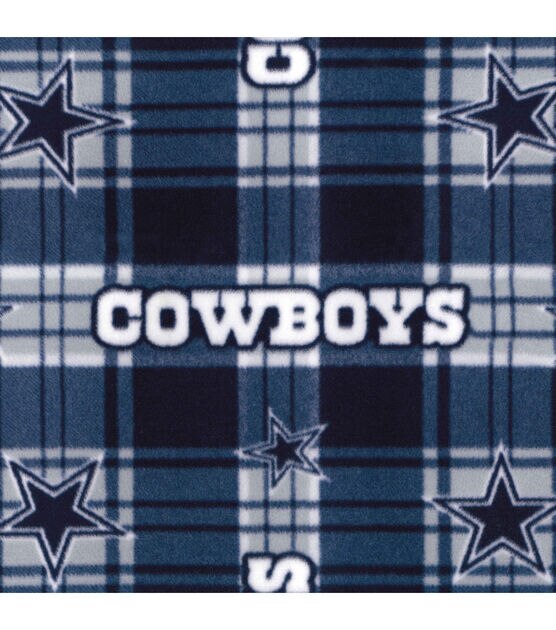 Fabric Traditions Dallas Cowboys Fleece Fabric Plaid, , hi-res, image 2