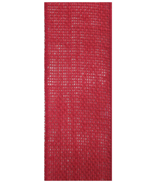 Fine rustic jute burlap ribbons wholesale. Decorative Ribbon 2 5 Solid Burlap Ribbon Red Joann