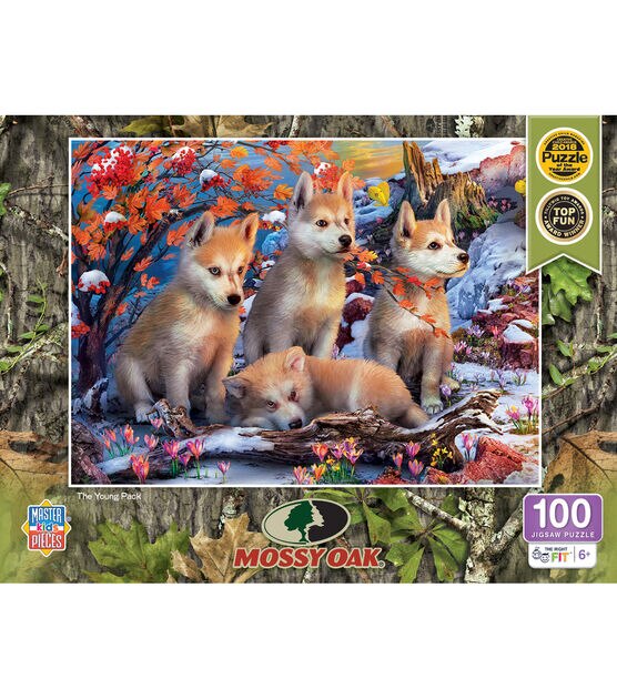MasterPieces 19" x 14" Mossy Oak The Young Pack Jigsaw Puzzle 100pc