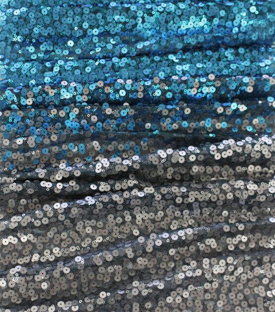 Casa Embellish Ember Sequin Fabric Ombre Sequin Blue | JOANN