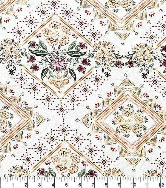 Beige Ikat Quilt Cotton Fabric by Keepsake Calico, , hi-res, image 2