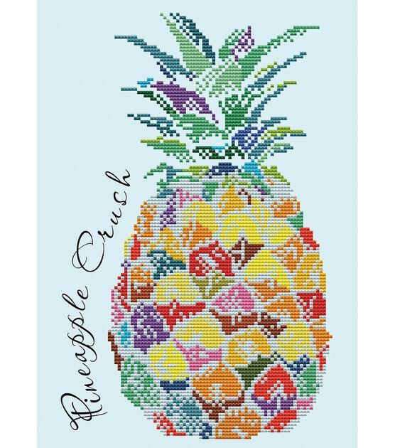 Diamond Dotz 18.5" x 14" Pineapple Crush Embroidery Facet Art Kit