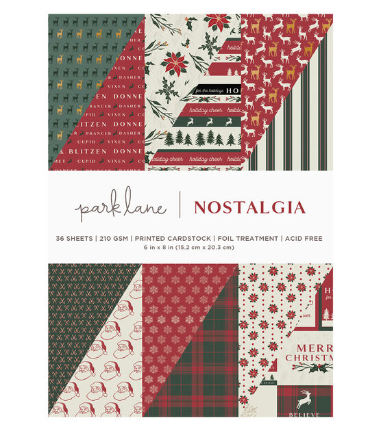 6" x 8" Christmas 24 Sheet Nostalgia 210gsm Paper Pack by Park Lane