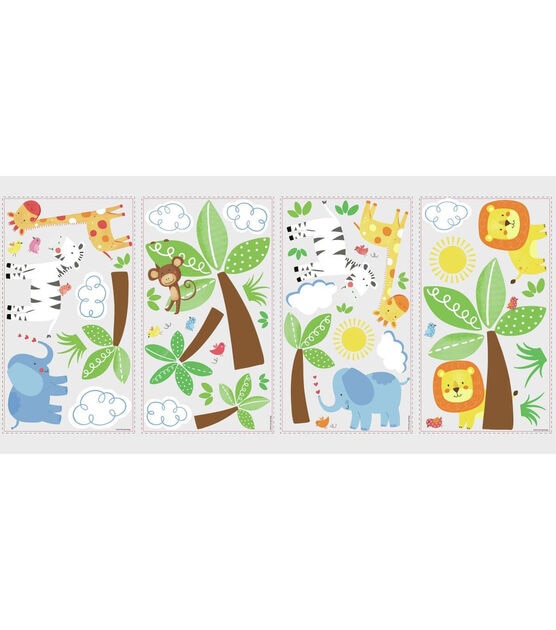 RoomMates Wall Decals Jungle Friends