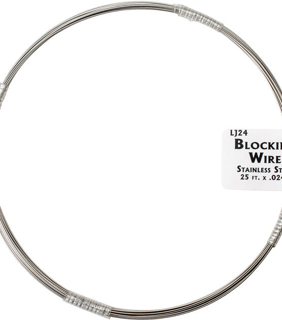 Lacis 0.024''x25' Stainless Steel Blocking Wire