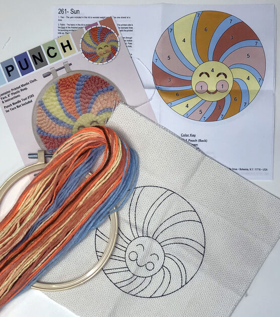 Design Works 6" Sun Punch Needle Kit, , hi-res, image 3