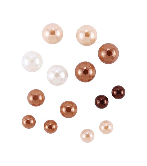 16oz Multicolor Round Plastic Pearl Beads 1200pc by hildie & jo, , hi-res, image 3