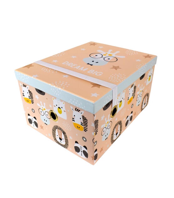 14" Dream Big Rectangle Box With Elastic Closure