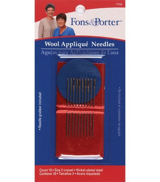 Fons & Porter Hand Wool Applique Needle 10pcs Size 2