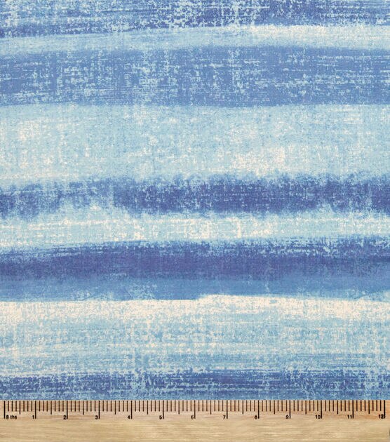Blue Texture Organic Premium Cotton Fabric, , hi-res, image 2