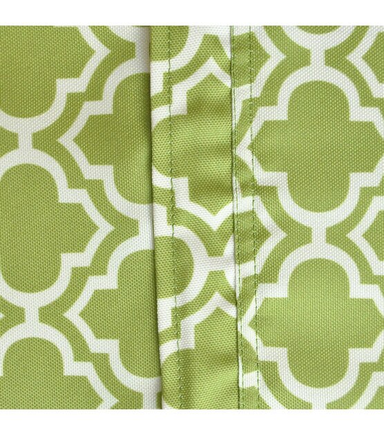 Design Imports Green Lattice Outdoor Tablecloth with Zipper 120", , hi-res, image 4