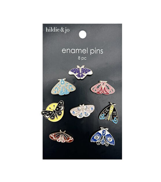 8ct Moth Enamel Pins by hildie & jo