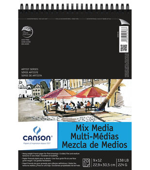 Canson XL Mix-Media Pad 9x12, 60 Sheets