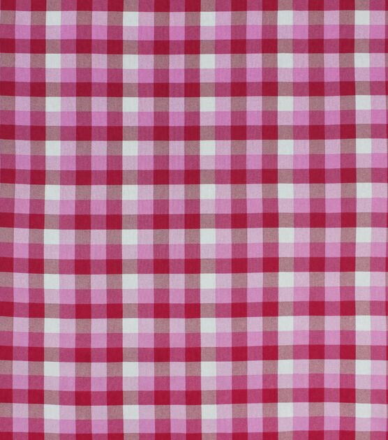 Shades of Pink Plaid Valentine's Cotton Fabric | JOANN