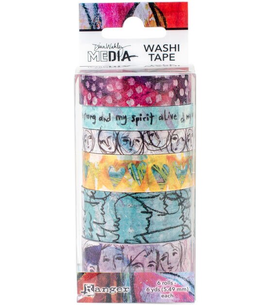 Ranger Dina Wakley Media 6 pk Washi Tapes #1