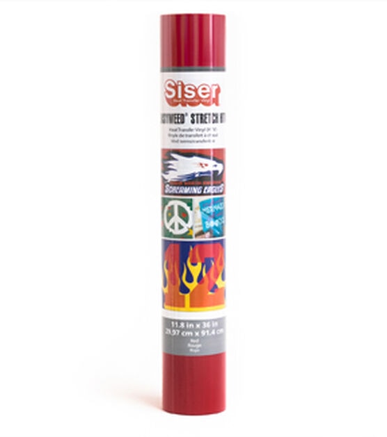Siser EasyWeed Stretch 12" x 36" Red HTV