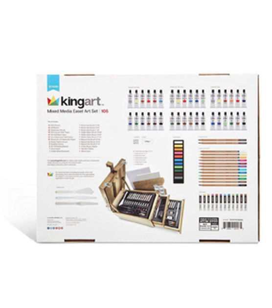 KINGART Studio Series Mixed Media Sketchbox Easel Stand, , hi-res, image 8