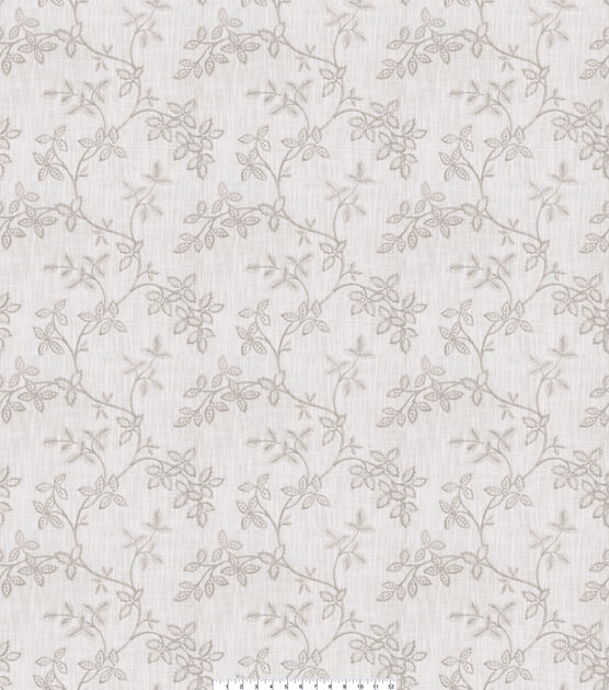 Jaclyn Smith Fabric 52'' Stone Floral Vine, , hi-res, image 3