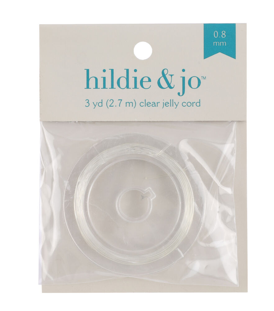 Darice 3yd Jelly Cord, Clear, swatch