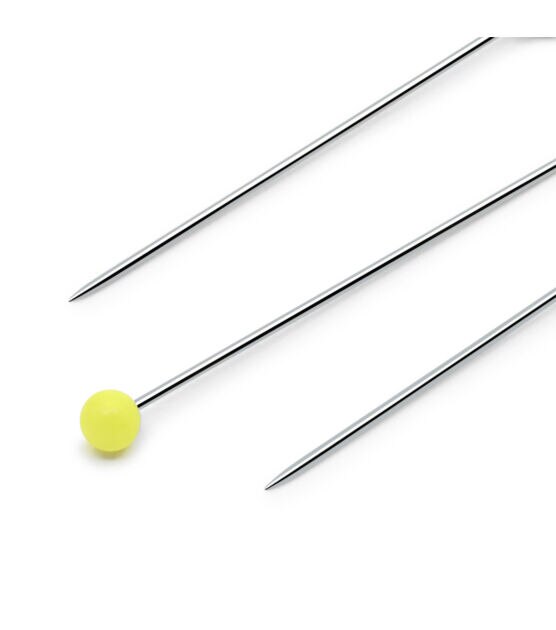 Dritz 1-1/4" Glass Head Pins, Assorted, 40 pc, , hi-res, image 2