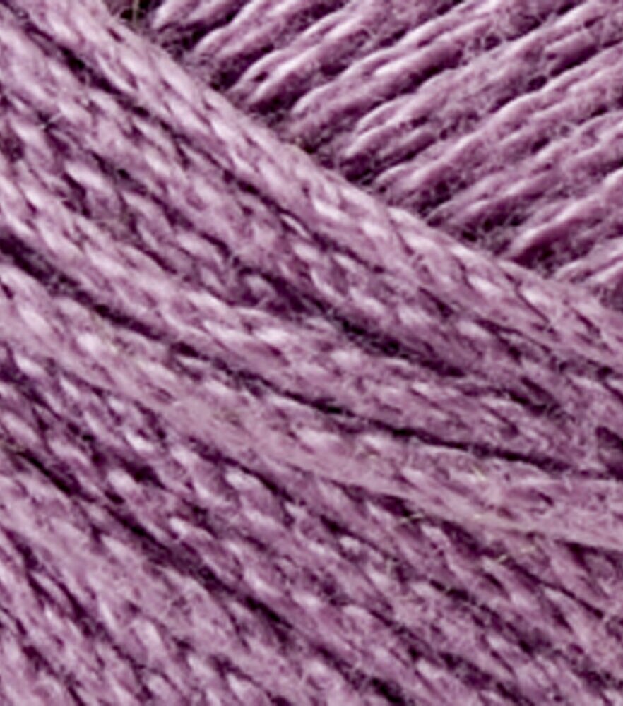 Lion Brand 24/7 Cotton 186yds Worsted Cotton Yarn, Lilac, swatch, image 30