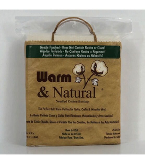 The Warm Company Warm And Natural Cotton Batting 34"x45"