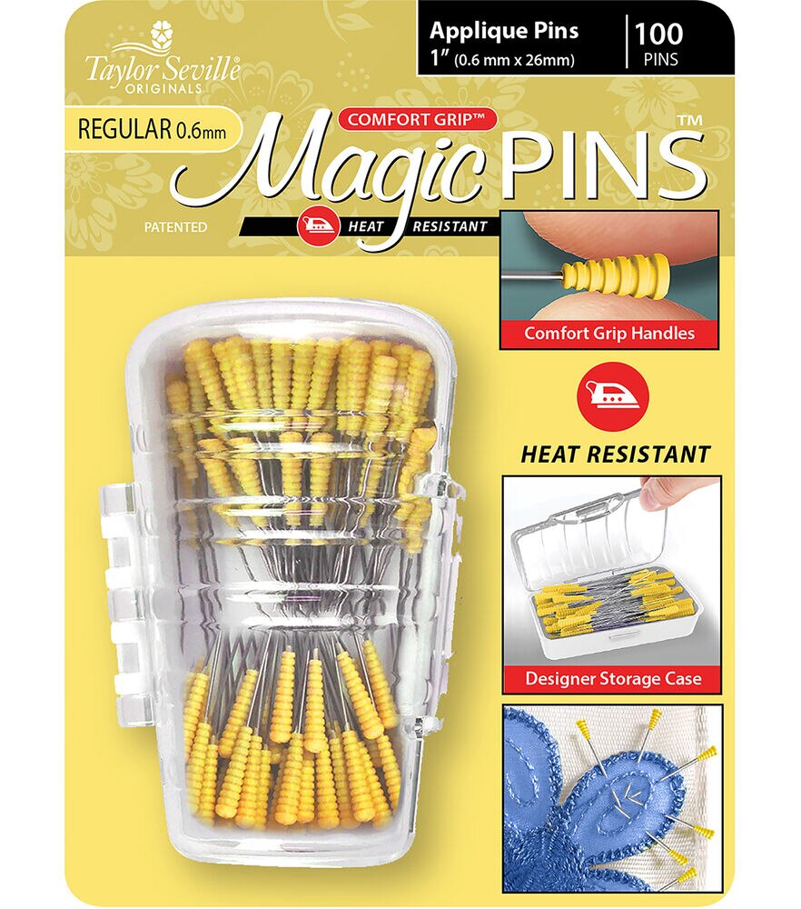 Magic Pins - 219720 Extra Long Fine 100 pcs by Taylor Seville -  766152219720 Quilting Notions