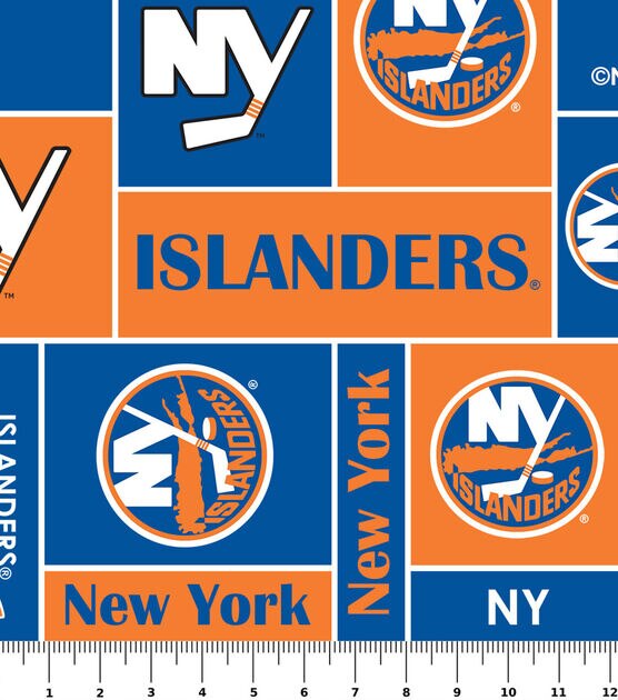 New York Islanders Fleece Fabric 60'' Block