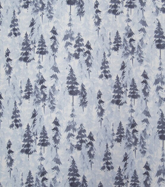 Super Snuggle Blue Pines Flannel Fabric, , hi-res, image 2