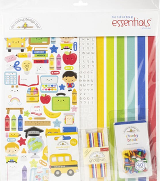 Doodlebug School Days Essentials 12in x 12in Page Kit