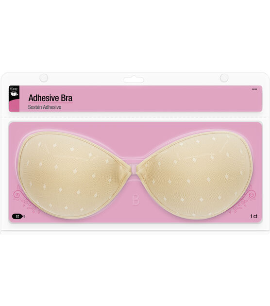 Dritz Adhesive Bra, Beige, B Cup