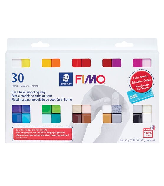 Fimo 26oz Multicolor Oven Bake Modeling Clay 30pc