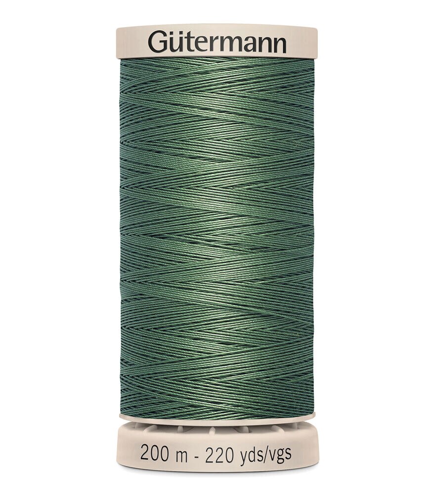 Gutermann Hand Quilting Thread 200 Meters (220 Yrds), 8724 Forest Green, swatch