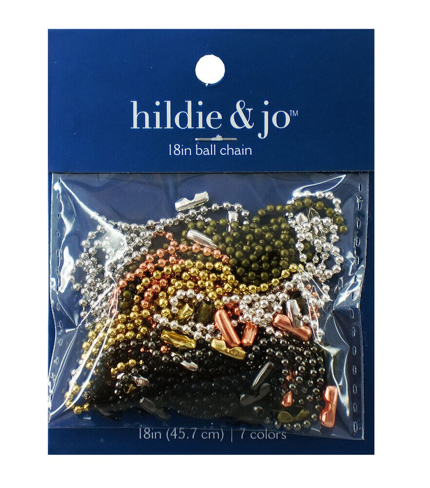 18" Ball Chains 7ct by hildie & jo, 10933000, swatch