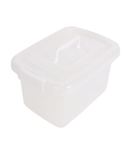 Frosted Plastic Set of 6 Photo Storage Containers In Storage Box